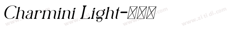 Charmini Light字体转换